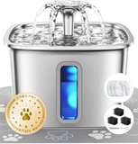 Veken Innovation Award Winner Stainless Steel Cat Water Fountain