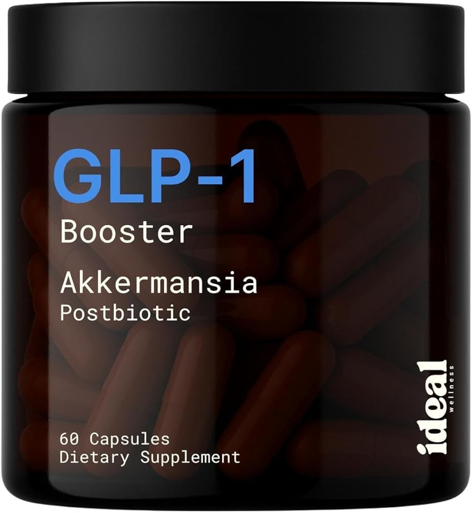 GLP-1 Booster with Akkermansia Muciniphila for Appetite Suppressant, Gut Health & Metabolism Support – Natural GLP1 S...